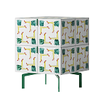 Тумба  с рисунком ShortT Pina Colada Green варинант исполнения - 2 | Loft Concept в Барнауле