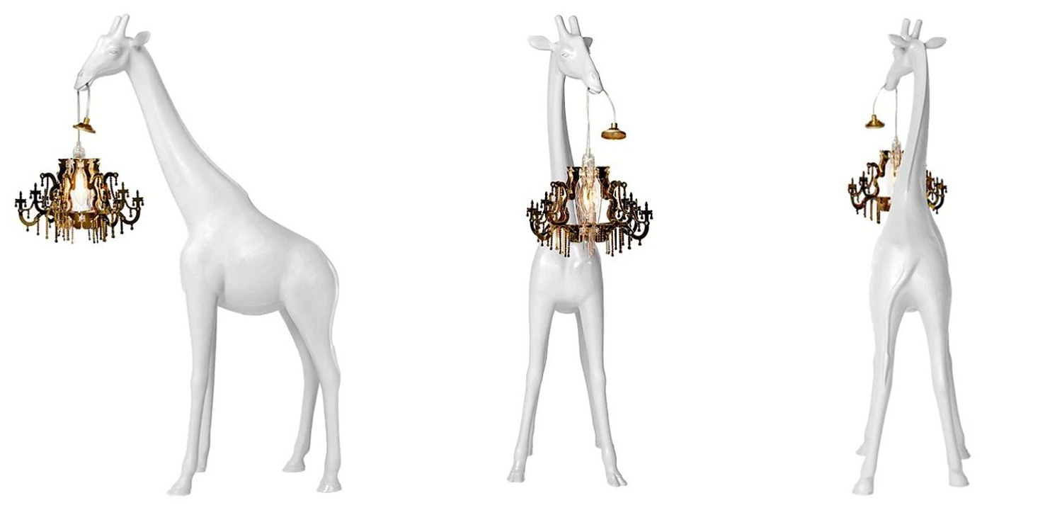 Настольная лампа белый жираф White Giraffe Table Lamp Настольная лампа белый жираф White Giraffe Table Lamp - Loft-Concept в Барнауле