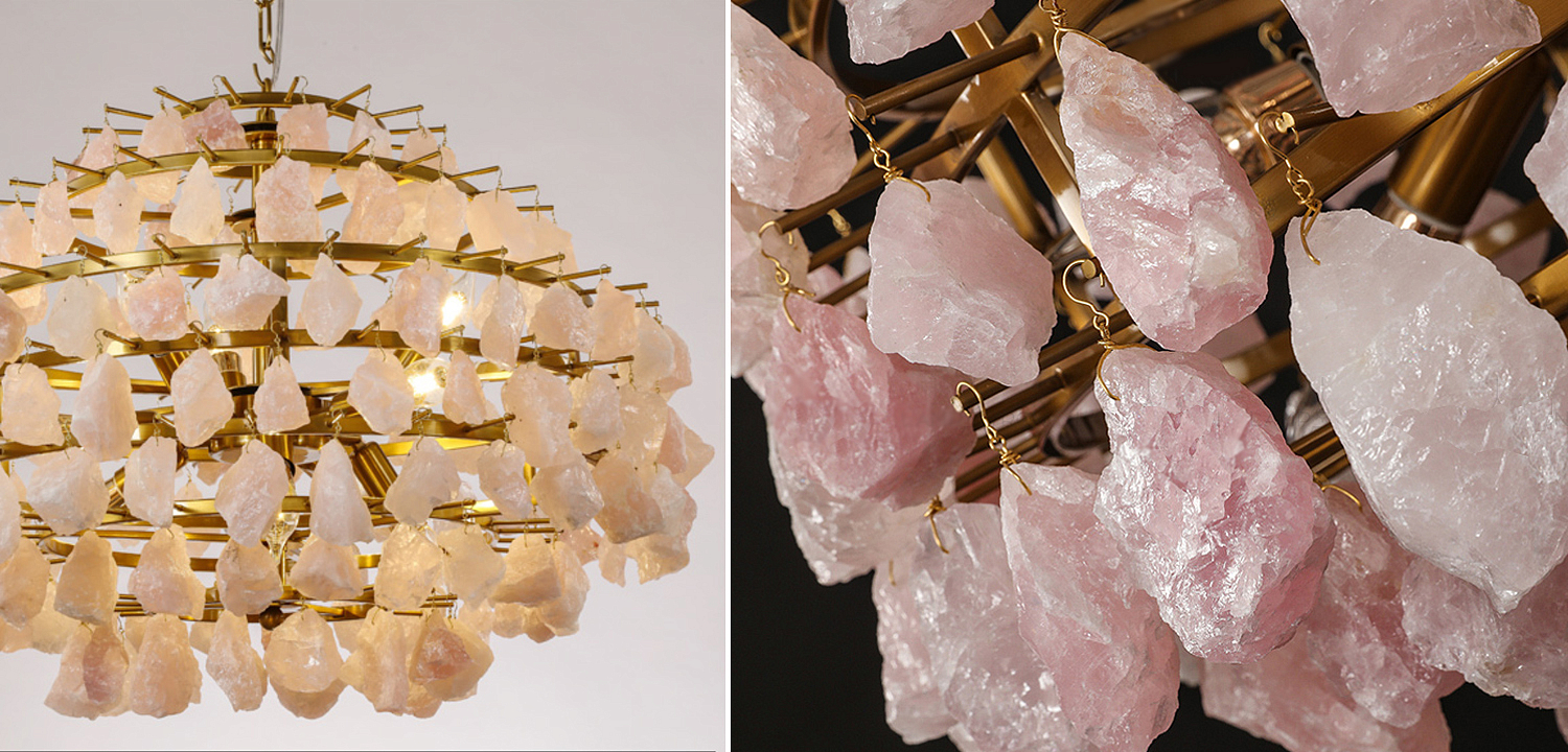 Hardis Pink stone Chandelier 65 Hardis Pink stone Chandelier 65 - Loft-Concept в Барнауле