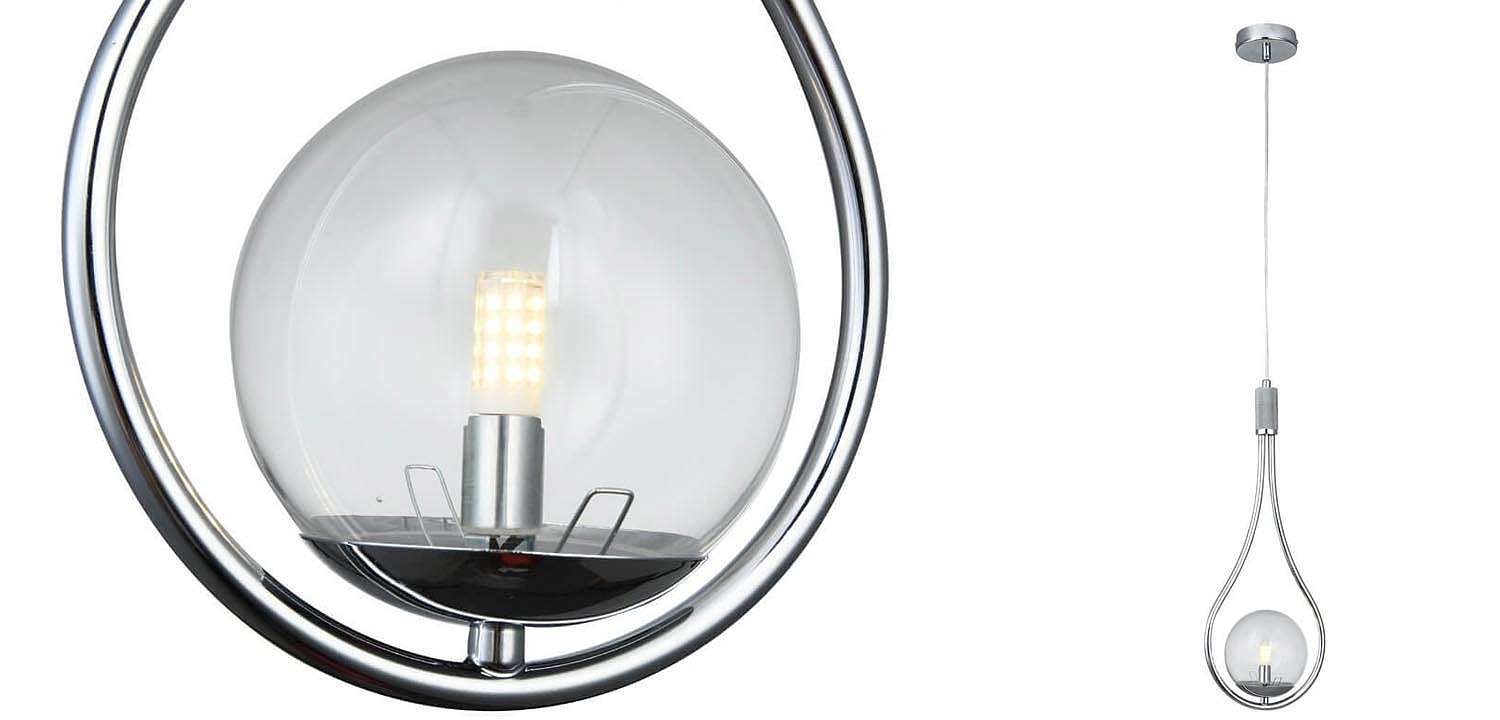 Подвесной светильник B.LUX C Ball drop chrome Подвесной светильник B.LUX C Ball drop chrome - Loft-Concept в Барнауле