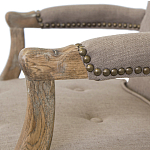 Кресло Aubrey Classical Armchair brown flax варинант исполнения - 4 | Loft Concept в Барнауле