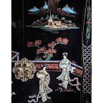 Шкаф черный в китайском стиле  Chinese Cabinet Black варинант исполнения - 2 | Loft Concept в Барнауле