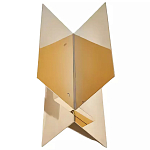 Дизайнерский журнальный стол фигурный золотого цвета Ufuri варинант исполнения - 1 | Loft Concept в Барнауле