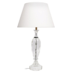 Настольная лампа хрустальная с белым абажуром Diamond Facets варинант исполнения - 1 | Loft Concept в Барнауле