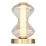 Настольная лампа светодиодная с волнообразным стеклянным плафоном Amphora of Light варинант исполнения - 3 | Loft Concept в Барнауле