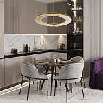 Кольцевая люстра с хрустальным декором Maude Crystal Chandelier варинант исполнения - 5 | Loft Concept в Барнауле