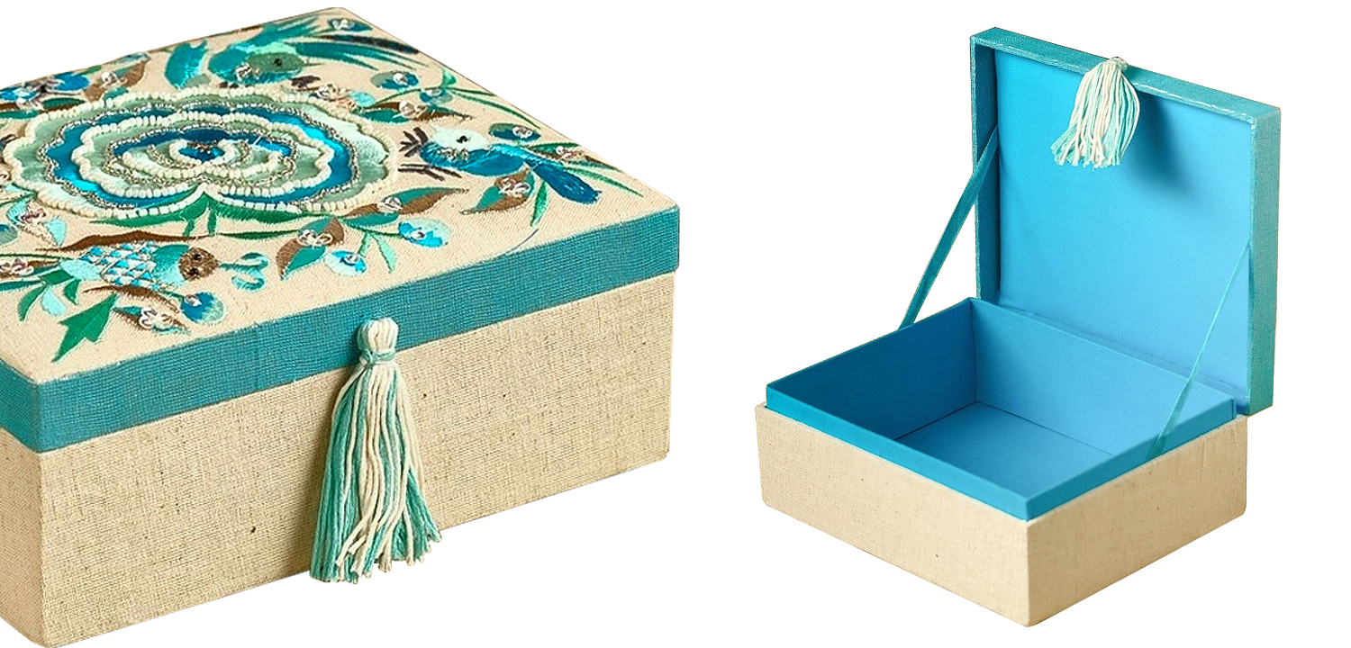 Шкатулка с вышивкой из бисера Kelley Beads Embroidery Box Шкатулка с вышивкой из бисера Kelley Beads Embroidery Box - Loft-Concept в Барнауле