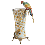 Ваза фарфоровая с птицей на бронзовой ветке Garden of Eden варинант исполнения - 1 | Loft Concept в Барнауле