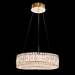 Люстра подвесная круглая из прозрачного хрусталя с золотым корпусом Selfsufficient варинант исполнения - 2 | Loft Concept в Барнауле