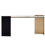 Консоль прямоугольная с основанием чёрного и золотого цвета Wrap варинант исполнения - 1 | Loft Concept в Барнауле