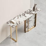 Консоль с прямоугольной мраморной столешницей Vivian Console варинант исполнения - 2 | Loft Concept в Барнауле