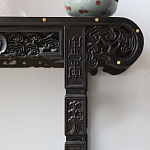 Черная резная консоль в Китайском стиле из массива Black Dragon Console варинант исполнения - 1 | Loft Concept в Барнауле