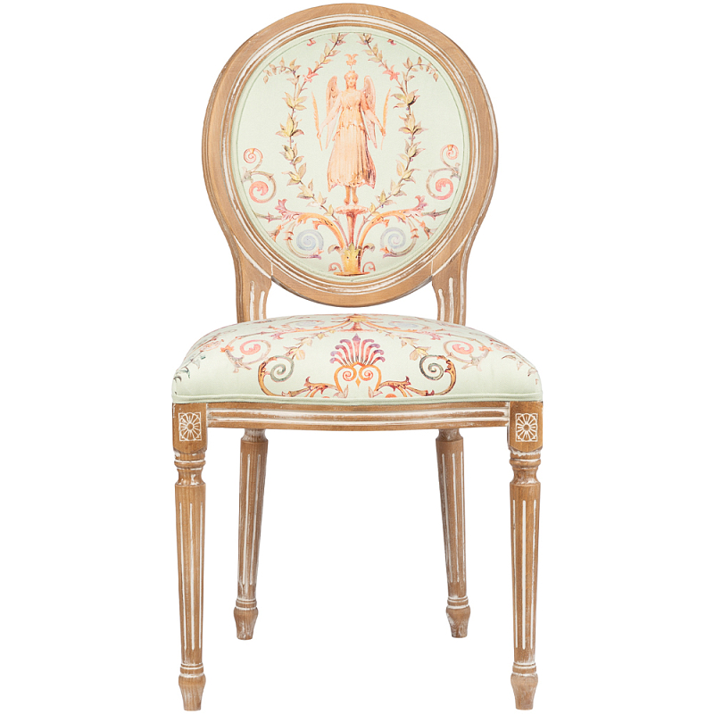 Стул из массива бука светло-зеленый с растительным орнаментом Raffael Angel Green Chair Мульти Светлый дуб Салатовый Стул из массива бука светло-зеленый с растительным орнаментом Raffael Angel Green Chair Мульти Светлый дуб Салатовый в Барнауле | Loft Concept