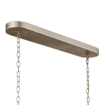 Люстра овальной формы с фактурным серебряным каркасом и тканевым абажуром Silver Honeycomb варинант исполнения - 4 | Loft Concept в Барнауле