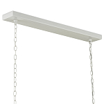 Люстра белая прямоугольная с абажурами в виде цветков тюльпана White Tulips варинант исполнения - 5 | Loft Concept в Барнауле