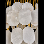 Люстра с овальными подвесками из натурального камня Spatial Composition варинант исполнения - 5 | Loft Concept в Барнауле