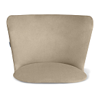 Барный стул со спинкой на 4-х коричневых ножках Бежевый Велюр Ava Charm варинант исполнения - 3 | Loft Concept в Барнауле