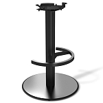 Барный стул вращающийся со спинкой и подлокотниками Douglas Rhombus Черный Велюр варинант исполнения - 4 | Loft Concept в Барнауле