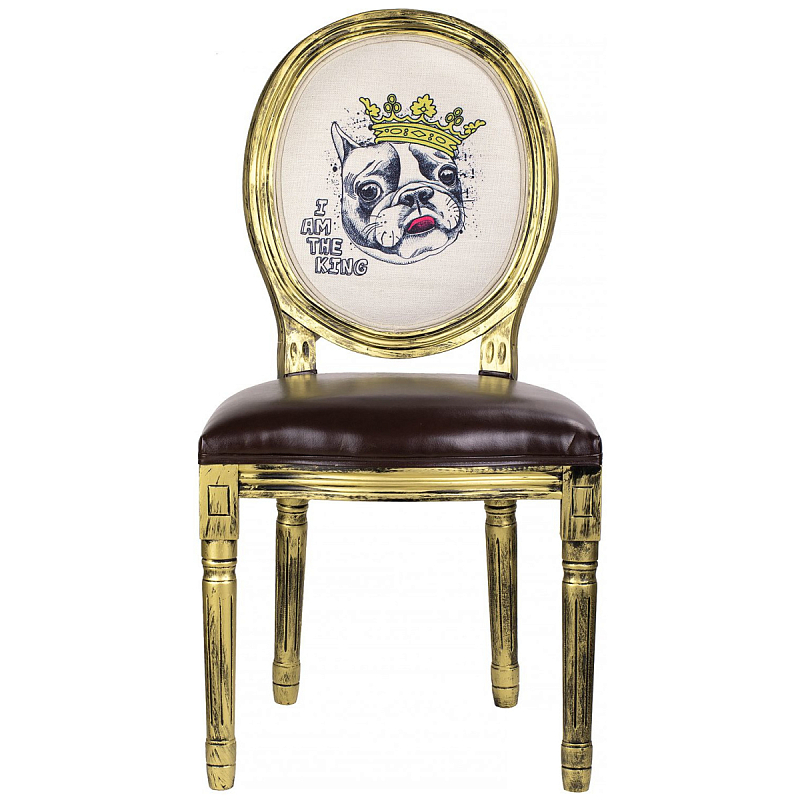 Стул French Brown Fredge Бежевый Золотой Коричневый Стул French Brown Fredge Бежевый Золотой Коричневый в Барнауле | Loft Concept