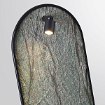 Настенный светильник зеленого цвета с черной рамкой овальной формы с полкой Herbarium  варинант исполнения - 4 | Loft Concept в Барнауле