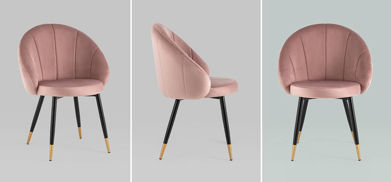 Стул Alberto Chair Розовый Велюр Стул Alberto Chair Розовый Велюр - Loft-Concept в Барнауле