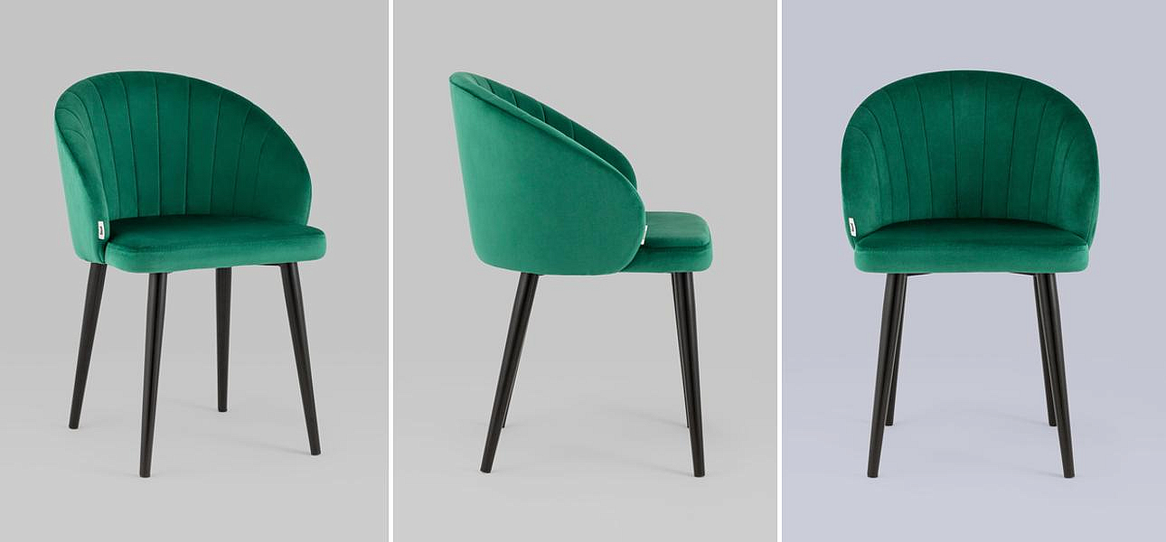 Стул Balsari Chair Изумрудно-Зеленый Велюр Стул Balsari Chair Изумрудно-Зеленый Велюр - Loft-Concept в Барнауле