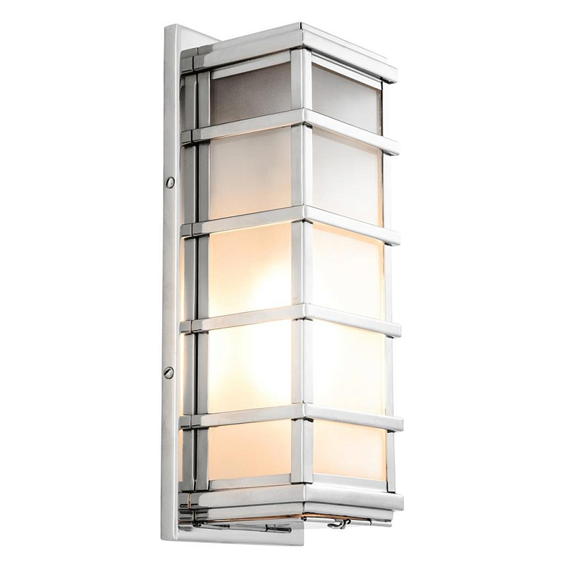 Бра Wall Lamp Welby Nickel Никель Прозрачное Стекло Бра Wall Lamp Welby Nickel Никель Прозрачное Стекло в Барнауле | Loft Concept
