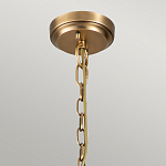 Люстра цвета латунь с 5-ю цилиндрическими плафонами из прозрачного пузырчатого стекла Kichler варинант исполнения - 6 | Loft Concept в Барнауле