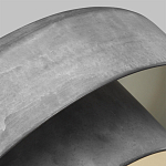 Подвесной светильник с массивным круглым стальным плафоном серого цвета в индустриальном стиле на цепи Feiss варинант исполнения - 3 | Loft Concept в Барнауле