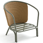 Садовое кресло с каркасом из стали Kenneth Chair варинант исполнения - 4 | Loft Concept в Барнауле