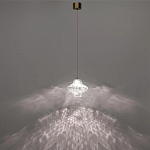 Подвесной светильник с плафоном из фактурного прозрачного стекла Light Ensemble варинант исполнения - 4 | Loft Concept в Барнауле