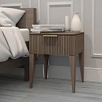 Тумба прикроватная коричневая с ящиком Harper Line варинант исполнения - 2 | Loft Concept в Барнауле