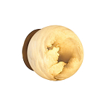 Настенно-потолочный светильник с плафоном в форме шара из алебастра Cryptocrystalline Stone варинант исполнения - 4 | Loft Concept в Барнауле