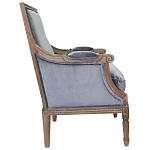 Кресло William Classical Armchair grey velvet варинант исполнения - 1 | Loft Concept в Барнауле