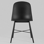 Стул из прочного пластика на металлическом основании Anora Black варинант исполнения - 4 | Loft Concept в Барнауле