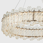 Круглая люстра с декором из рельефного стекла Cassian Relief Glass Chandelier 80 варинант исполнения - 2 | Loft Concept в Барнауле