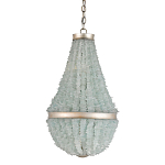 Люстра с каскадом из стеклянных декоративных элементов Shining Sea Glass варинант исполнения - 2 | Loft Concept в Барнауле