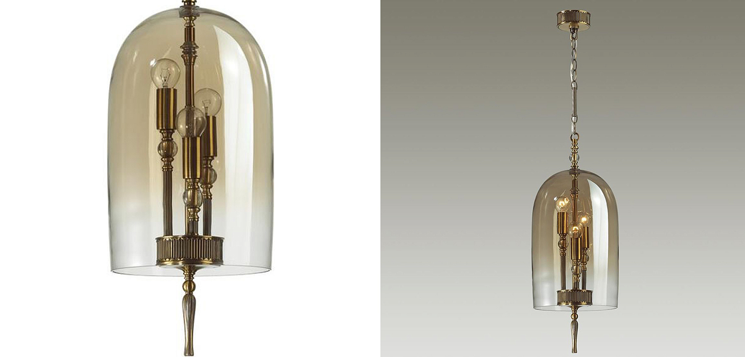 Подвесной светильник Glass Dome Bronze 24 Подвесной светильник Glass Dome Bronze 24 - Loft-Concept в Барнауле