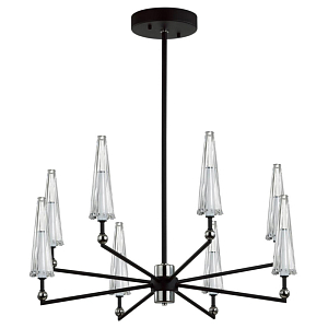 Люстра с прозрачными плафонами из стекла Umbrella