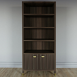 Книжный Стеллаж Elsa Dreams Walnut с задней стенкой варинант исполнения - 5 | Loft Concept в Барнауле