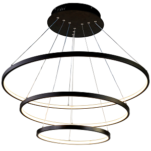 Люстра Ring Horizontal Trio black 80+60+40