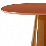 Обеденный стол оранжевый с тонкой столешницей и основанием в виде конуса Viola варинант исполнения - 1 | Loft Concept в Барнауле