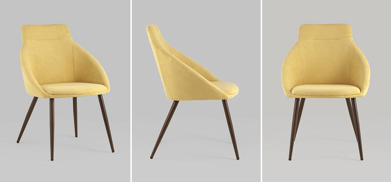 Стул Queenie Chair Желтый Цвет Стул Queenie Chair Желтый Цвет - Loft-Concept в Барнауле
