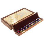 Нарды с гравюрой из натурального камня лазурит Backgammon from Stone варинант исполнения - 3 | Loft Concept в Барнауле