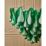 Люстра из стеклянных зеленых лепестков Petalled Illuminator варинант исполнения - 5 | Loft Concept в Барнауле