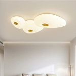 Потолочный светильник с тремя овальными матовыми плафонами TRIDalmen варинант исполнения - 1 | Loft Concept в Барнауле