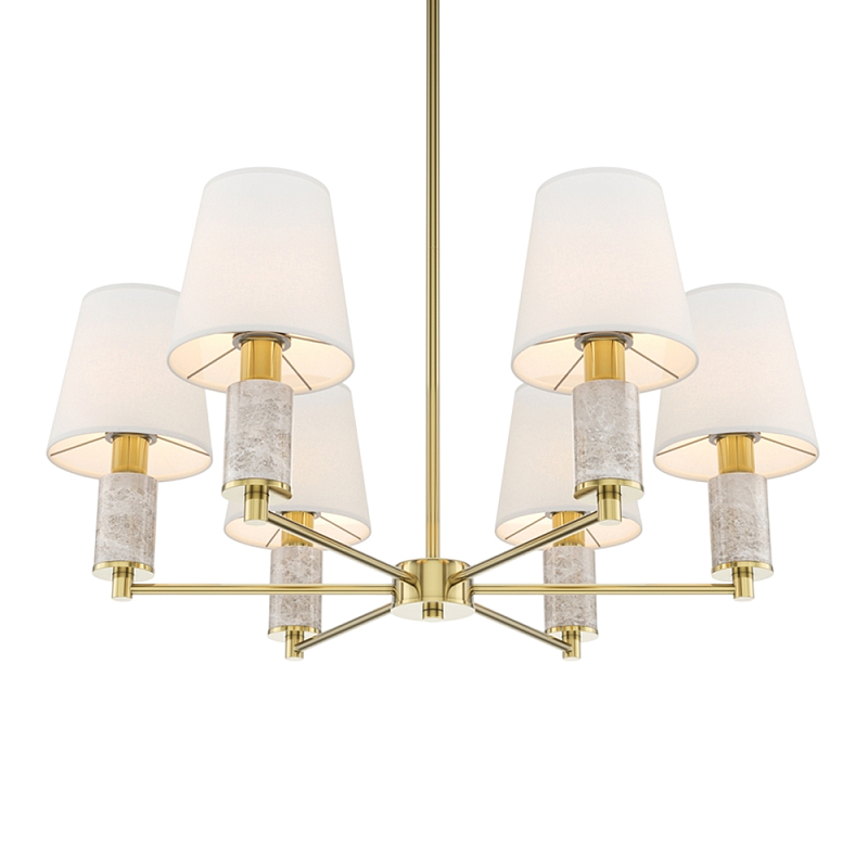 Люстра подвесная Lira Латунь Серый Белый в Барнауле | Loft Concept 