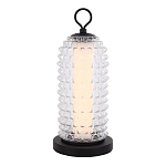 Настольная лампа с прозрачным факутрным стеклянным плафоном Sonora варинант исполнения - 1 | Loft Concept в Барнауле