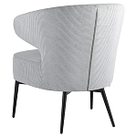 Современное мягкое кресло на металлических ножках Rakush Grey варинант исполнения - 4 | Loft Concept в Барнауле