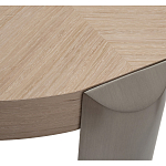 Столик журнальный круглый со светлым шпоном Light Veneer Table варинант исполнения - 2 | Loft Concept в Барнауле